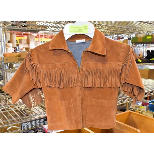 KIDS FRINGE COAT W/ COWBOY & INDIAN ON REVERSE