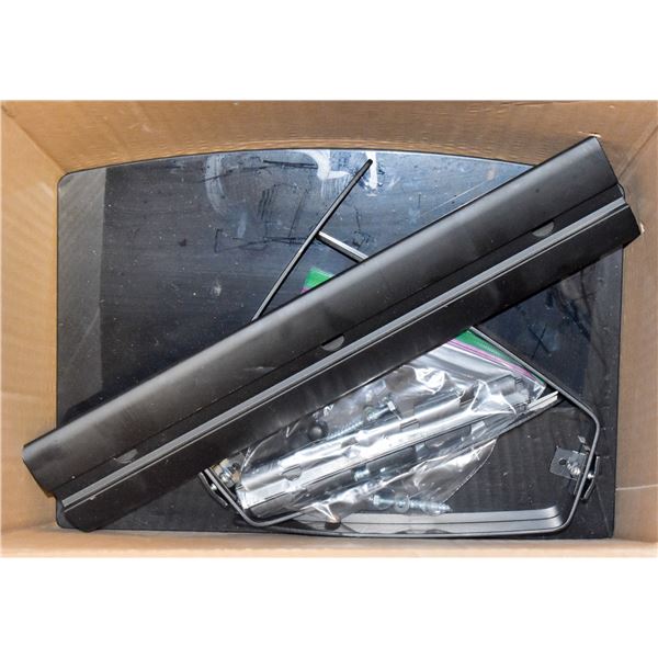 BLACK 2 SHELF FLOATING ENTERTAINMENT UNIT