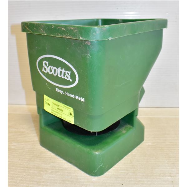 SCOTTS HANDHELD SEEDER/FERTILIZER SPREADER