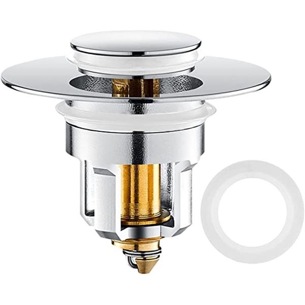 NEW SET OF 2 BATHROOM SINK STOPPER DRAINS