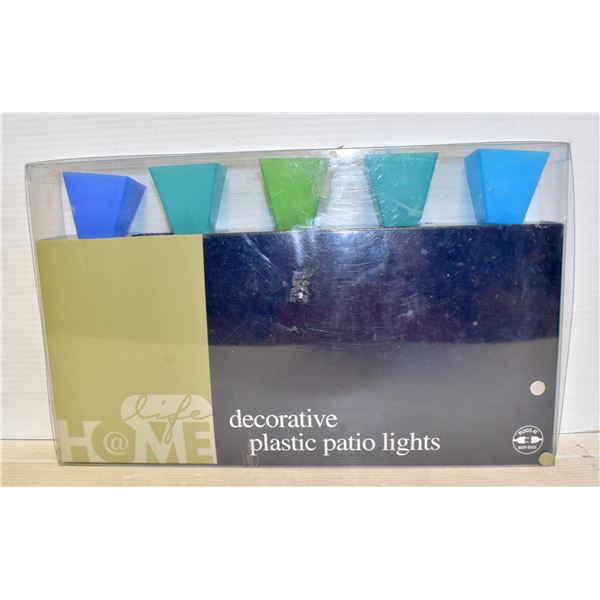 DECORATIVE PLASTIC PATIO LIGHTS