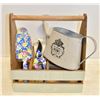 Image 1 : GARDENING KIT CONTAINS WOODEN TOOLBOX, TROWEL