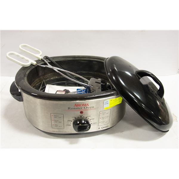 AROMA 8 QUART ROASTER OVEN / SLOW COOKER