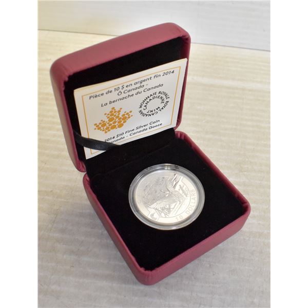 RCM $10 .999 FINE SILVER COIN CANADA GOOSE