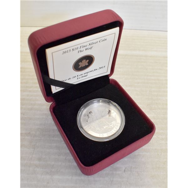 RCM $10 .999 FINE SILVER COIN WOLF