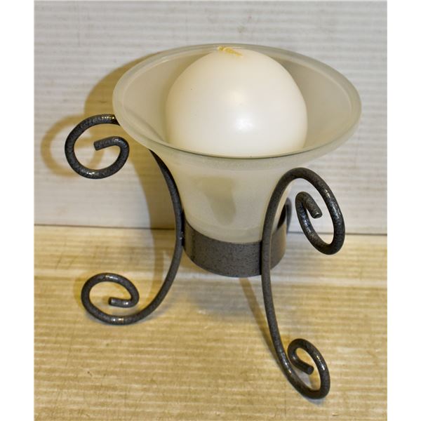 3 PC SCROLL CANDLE HOLDER SET