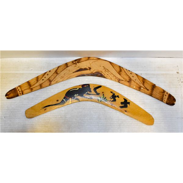 2 AUTHENTIC AUSTRALIAN BOOMERANGS