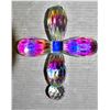 Image 1 : HEAVY AURORA CRYSTAL LARGE CROSS