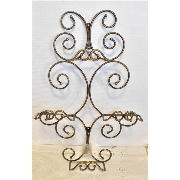 ORNAMENTAL PLATE DISPLAY HANGING RACK
