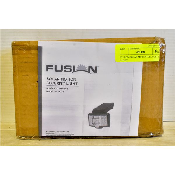 FUSION SOLAR MOTION SECURITY LIGHT