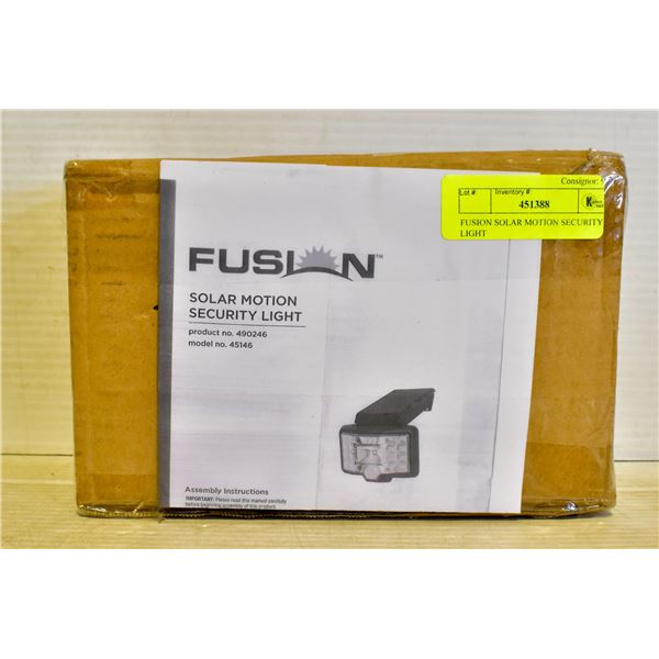 FUSION SOLAR MOTION SECURITY LIGHT