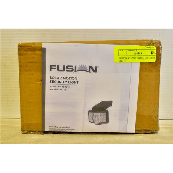 FUSION SOLAR MOTION SECURITY LIGHT