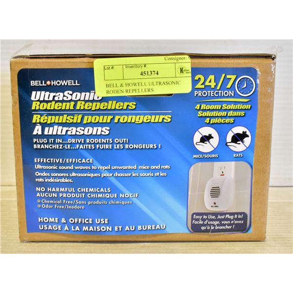 BELL & HOWELL ULTRASONIC RODEN REPELLERS