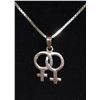 Image 1 : 16" BOXLINK .925 DOUBLE VENUS NECKLACE