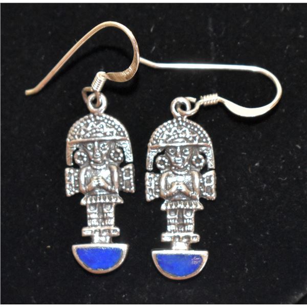 TUMI AXE KNIFE SILVER EARRINGS