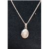 Image 1 : 18" SILVER NECKLACE AND LOCKET