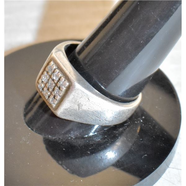 STERLING RING WITH STONES