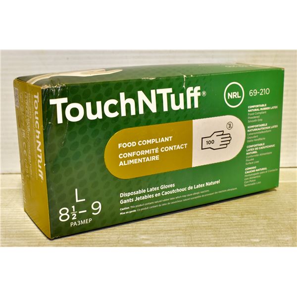 BOX TOUCH N TUFF GLOVES SIZE L