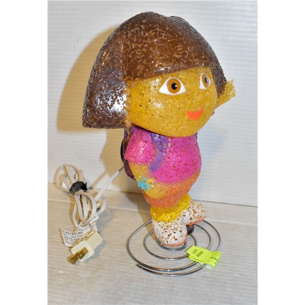 VINTAGE DORA THE EXPLORER NIGHT TABLE LAMP