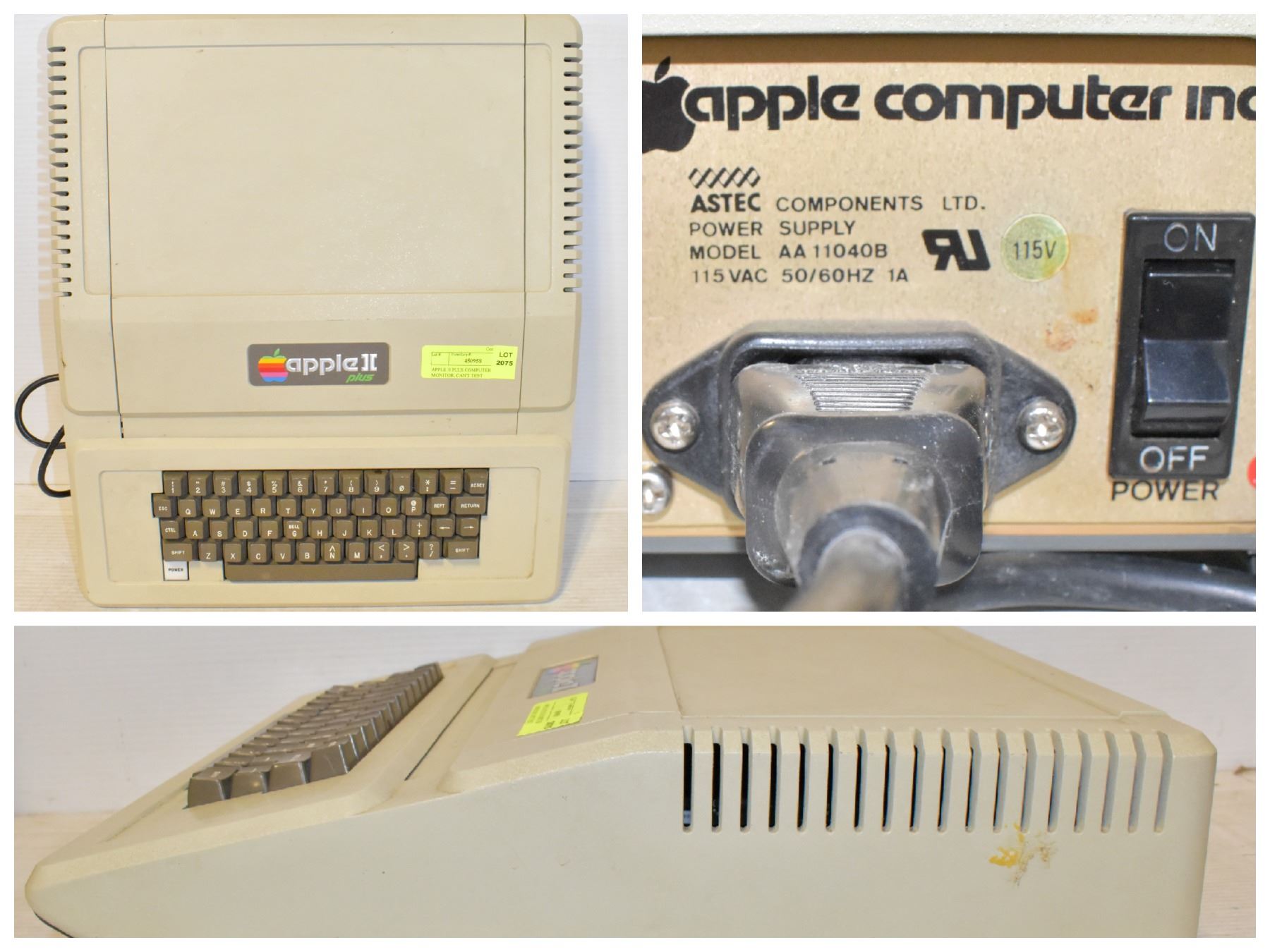 FEATURED LOT:APPLE II PLUS COMPUTER
