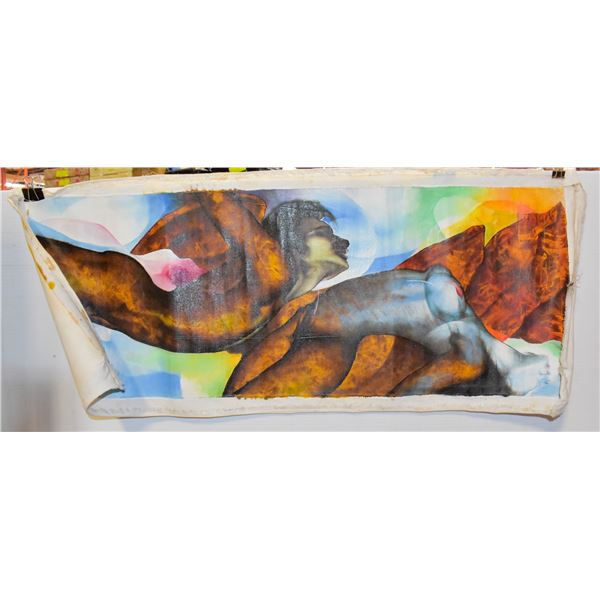 UNFRAMED CANVAS PAINTING