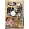 Image 1 : 2 BOXES OF MUGS, GLASS VASES, PLATE HANGERS & MORE