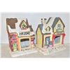 Image 1 : PAIR OF COLLECTIBLE CHRISTMAS VILLAGE CDRAMIC