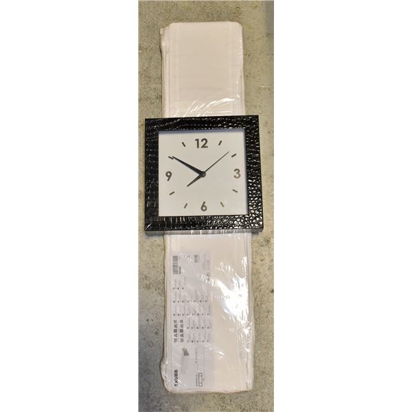 IKEA SKUBB ORGANIZER PLUS TEXTURED WALL CLOCK