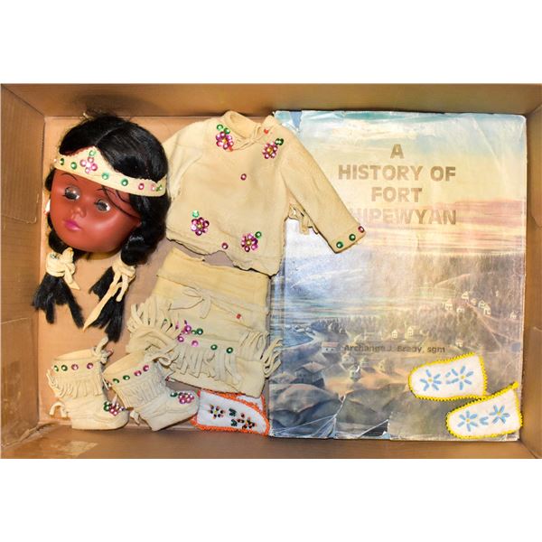 FIRST NATIONS DOLL OUTFIT HAND-MADE, OTHER BEAD