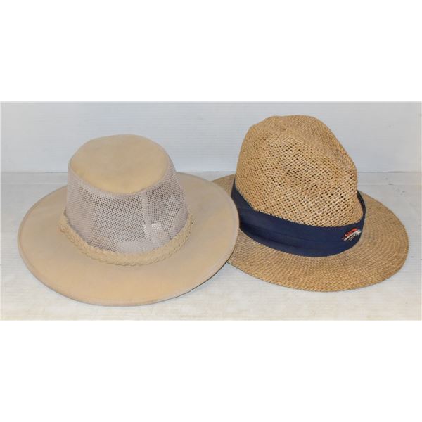 LOT OF 2 MENS SUN HATS