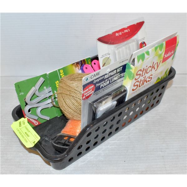 TOTE OF NEW MISC ITEMS