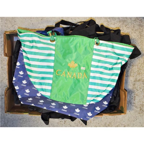 LARGE FLAT OF NEW CANADA TOTE BAGS