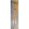 Image 1 : PAIR OF WOODEN CRUTCHES