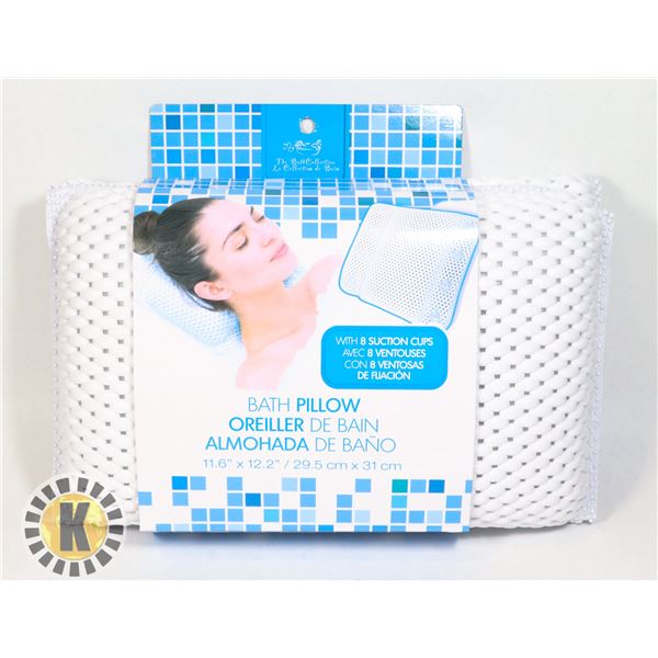 NEW 11.6" X 12.2" BATH PILLOW