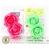 Image 1 : NEW ROSE HAIR CLIPS. 1 SET OF PINK, 1 SET OF