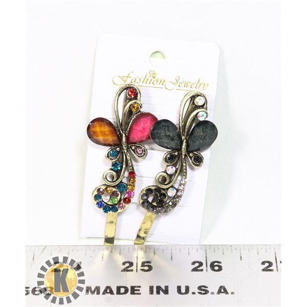 VINTAGE STYLE HAIR RHINESTONE BOBBIE PINS