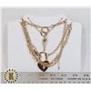Image 1 : NEW 3PC GOLD TONE FASHION NECKLACE SET