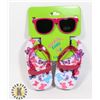 Image 1 : NEW TODDLER FLIP FLOPS AND SUNGLASSES