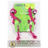 Image 1 : NEW PINK FLAMINGO PLANT TIES, SET OF TWO