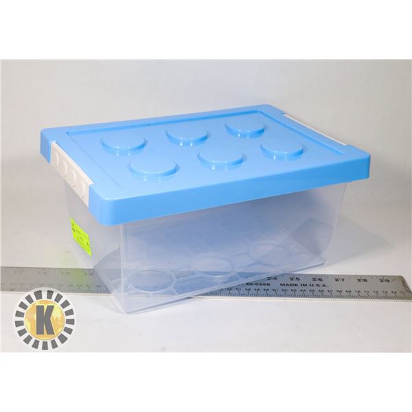 NEW STACKABLE STORAGE BOX 5.7L (192.7OZ) LIGHT BLU