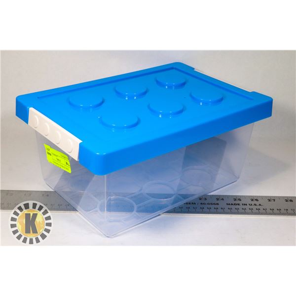 NEW STACKABLE STORAGE BOX 5.7L (192.7OZ) BLUE