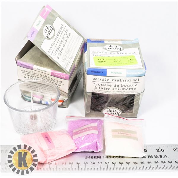 LOT OF 2 NEW CANDLE MAKING KITS