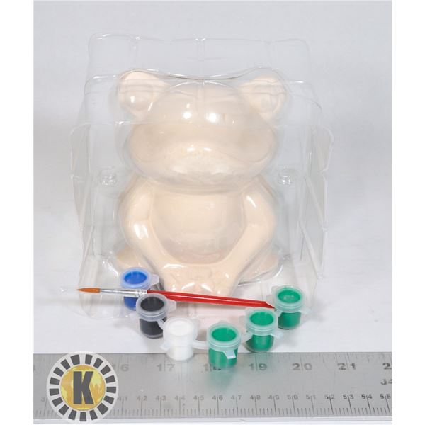 NEW PAINT YOUR OWN FROG PLANTER
