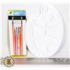 Image 1 : NEW PAINT MIXING TRAY WITH BRUSHES