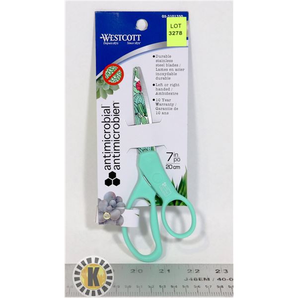 NEW 7" ANTIMICROBIAL SCISSORS, FOR LEFT OR RIGHT