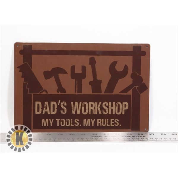 NEW FATHER'S DAY METAL ARTWORK APPROX. 12"x8"