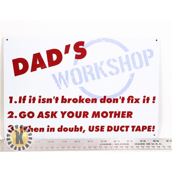 NEW FATHER'S DAY METAL ARTWORK APPROX. 12"x8"