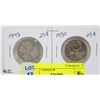 Image 1 : 1943 - 1950 CANADIAN SILVER QUARTERS