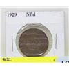 Image 1 : 1929 NEWFOUNDLAND LARGE PENNY