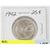Image 1 : 1942 CANADIAN SILVER QUARTER